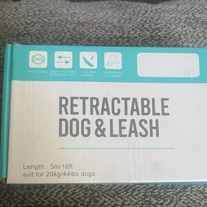 Retractable Dog Leash - 16 ft Black